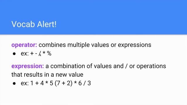 Types, Variables & Expressions смотреть онлайн