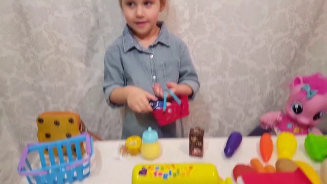 Детская Касса Игра Играем в Магазин Видео для детей Играем вместе Златуня играет с мамой | Златуня смотреть онлайн