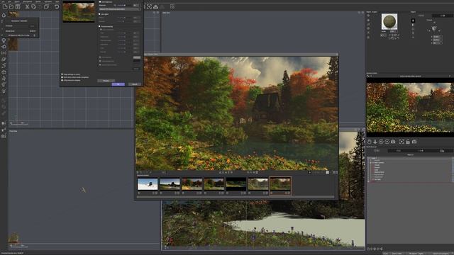 Landscapes in Vue. Creating house in the forest scene. Rendering part 7 смотреть онлайн