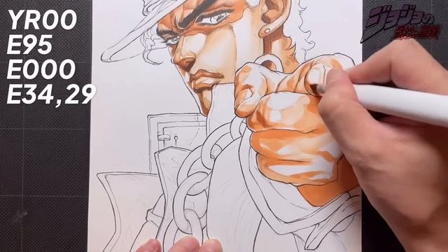【ジョジョ】承太郎をコピックで塗ります | Drawing Jotaro Kujo | JOJO'S BIZARRE ADVENTURE смотреть онлайн