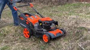 Первый запуск и обкатка новой газонокосилки Patriot PT-47LS