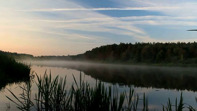 Neman (river) Sunrise Morning, Republic Of Belarus. Река Нёман - утро