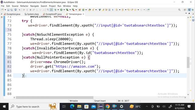 12 June 2023 Multiple Catch Block By Rahul Sir смотреть онлайн