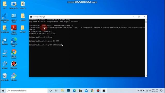 ReactJS Environment Setup-2 | ReactJS Installation & Creating Our First React App in 2021 смотреть онлайн