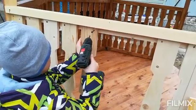 строю беседку