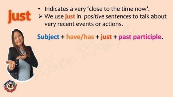 Yet Just Already |  Present Perfect with Yet, Just, Already | Yet Just Already Complete Lesson