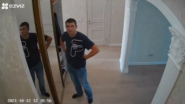 Демонстрация функции "motion detection" IP PT видеокамеры EZVIZ C6CN смотреть онлайн