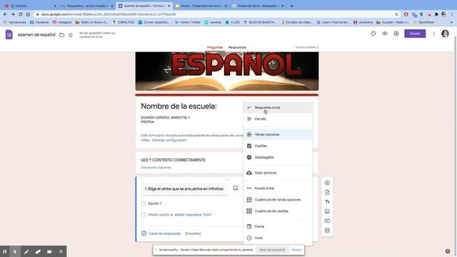 formulario google para exámenes 3. смотреть онлайн