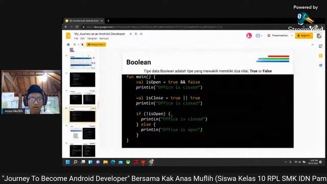 Weekend Tech Talk Series Kotlin Fundamental "Journey To Become Android Developer" смотреть онлайн