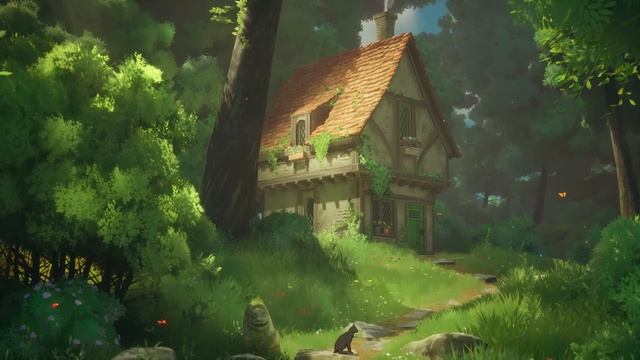Ghibli Inspired Atmosphere | Forest Ambiance & Music смотреть онлайн