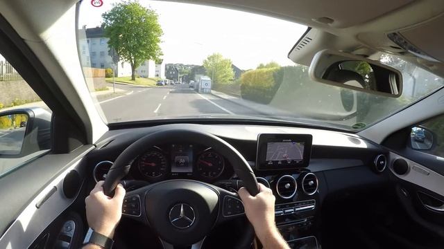 Mercedes-Benz C200d (2016) - POV Country Road and Autobahn Drive смотреть онлайн