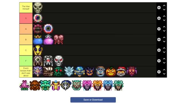 Terraria tier lists are funny смотреть онлайн