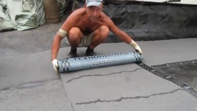 Технология укладки рубероида на крыше ( Москва, ул. Маршала Катукова 21, корп. 1) №1