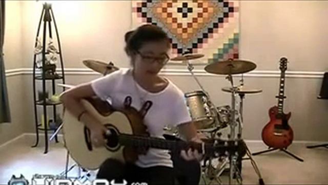 Girl Does an Awesome Guitar Cover смотреть онлайн