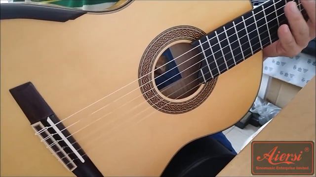 Aiersi brand smallman classical guitar SC100SPF смотреть онлайн