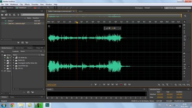 Основы Adobe Audition