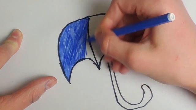 Drawing an umbrella for children / bolalar uchun soyabon chizish / Рисование Зонтик для детей смотреть онлайн