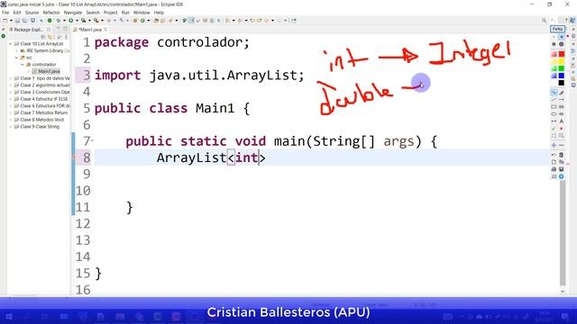 List en JAVA crear mi primera lista usar metodo add size get y formas de recorrer mostrar un listaP смотреть онлайн