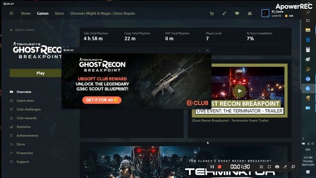 (Ghost Recon Breakpoint PC Version) - Can't enter the game on Uplay after the TU 1.1.0 Update. смотреть онлайн