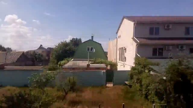 Затока из окна поезда № 135 Белгород-Днестровский - Черновцы. смотреть онлайн