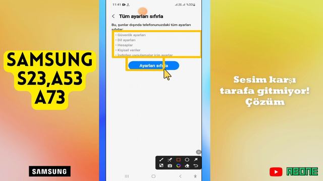 Samsung A23,A53 A73 Sesim karşı tarafa gitmiyor! Çözüm || mikrofon çalışmıyor Samsung A23,A53 A73 смотреть онлайн