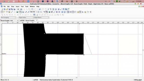 how to create kurdish font arabic font with font creator