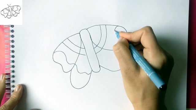 HOW TO DRAW A CUTE BUTTERFLY STEP BY STEP. БАБОЧКА смотреть онлайн