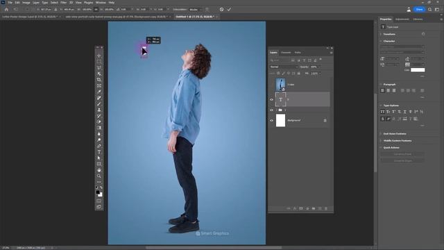 Creative Letter Poster Design in Photoshop смотреть онлайн