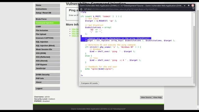Command Injection | #DVWA | Ethical Hacking смотреть онлайн