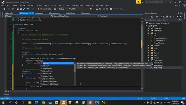 How to Create Chart in ASP.NET C# with SQL (Bar Chart) Chart.js смотреть онлайн