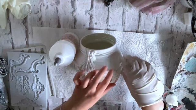 ?#Decoupage Tutorial Vintage Jar/flower Pot?Mixmedia?#Декупаж мастеркласс Винтажный кашпо?Декор