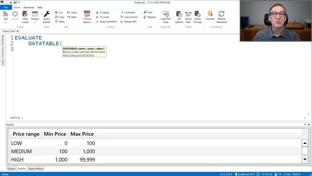 Create Static Tables in DAX Using the DATATABLE Function смотреть онлайн