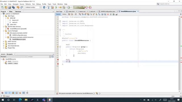 Create a RESTful Web Service with Payara Server 5.194 and NetBeans смотреть онлайн