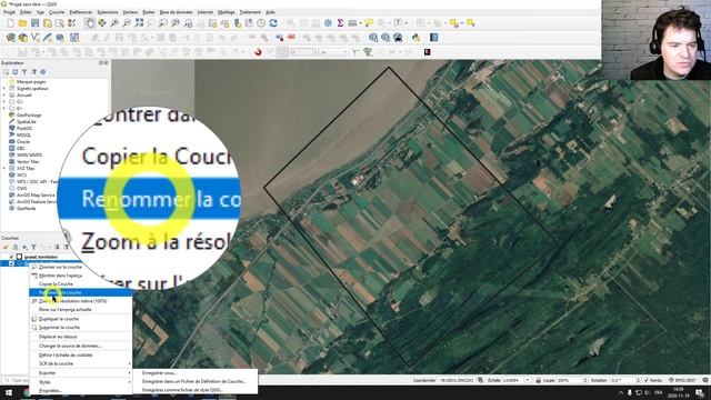 QGIS Importer fond de carte satellite google avec Tile+ et conserver une copie locale de l'image. смотреть онлайн