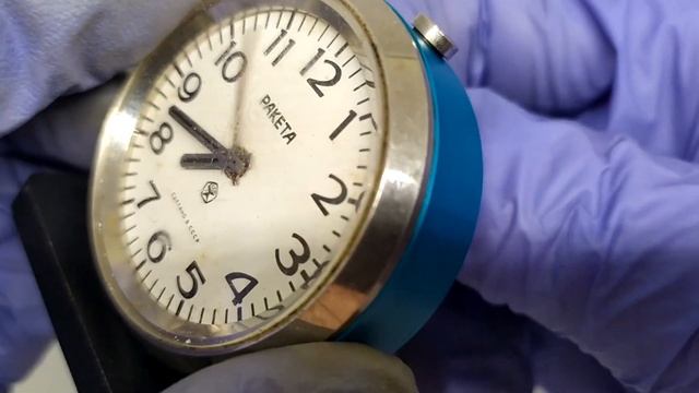 БУДИЛЬНИК RAKETA MINI 1980-е годы СССР. RAKETA MINI ALARM CLOCK