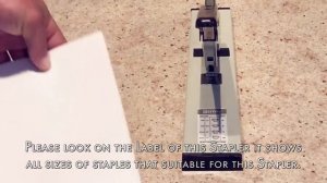 How To Use Effiliv  - Heavy Duty Stapler with Staples Set 90 Sheet Capacity