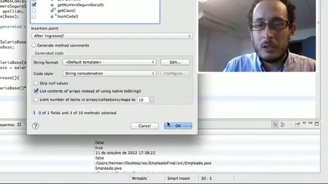 Uso de get/set, Herencia, toString y arreglos de tipo Objeto смотреть онлайн