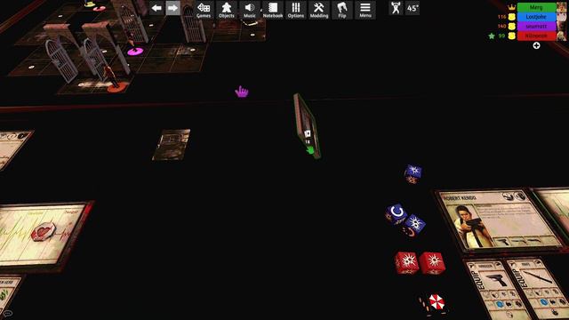 Streets is Tough in Raccoon City- Tabletop Simulator: Resident Evil 2 The Board Game #2 смотреть онлайн