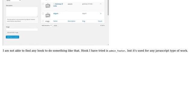 Wordpress: Custom button on custom taxonomy listing page смотреть онлайн