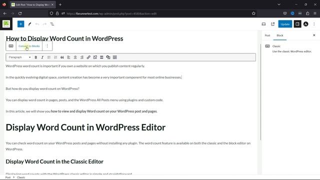 How To Convert Classic Blocks Into Gutenberg Blocks In WordPress смотреть онлайн