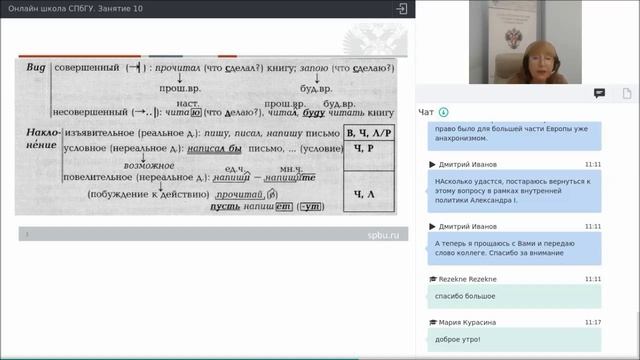 Онлайн школа СПбГУ Русский язык Занятие 10 смотреть онлайн