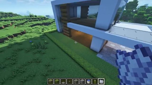 ⛏️ Minecraft Tutorial :: ? Build a Simple Modern House - [마인크래프트 평범한 모던하우스 만들기 야생 건축강좌] смотреть онлайн