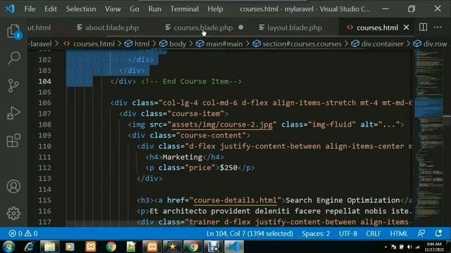 Laravel layout using Component смотреть онлайн