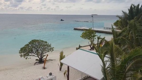 Lagoon view maldives.