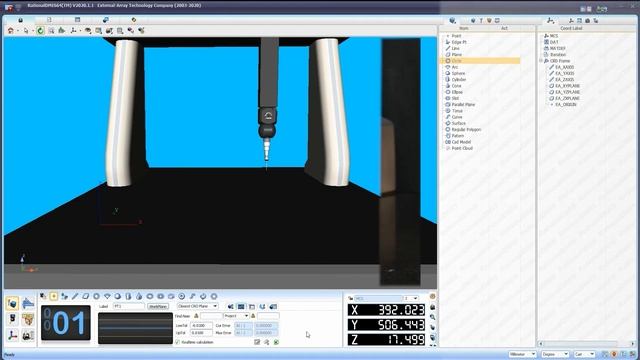 Taking a point manually in Rational DMIS. смотреть онлайн