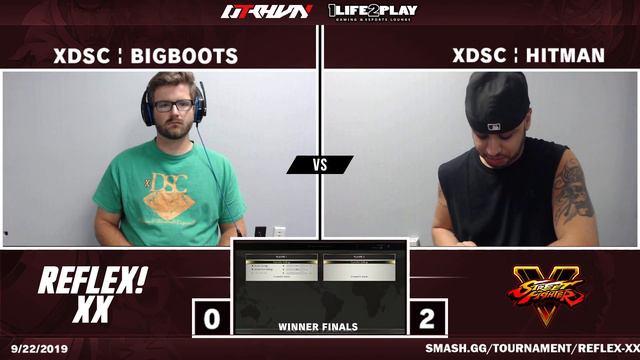 Reflex XX Street Fighter V - Winner Finals - xDSC BigBoots [E Honda, Blanka] v xDSC Hitman [M Bison смотреть онлайн