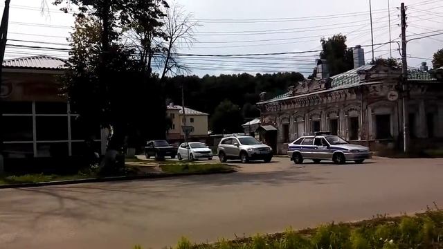 Ремонт дороги в г. Вязники и пробки на дорогах. смотреть онлайн