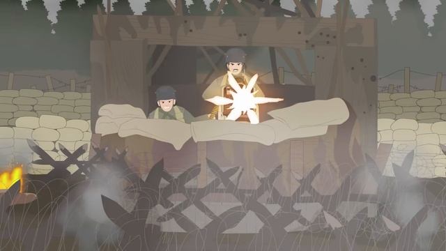 WW1 Defense in Depth - Trench Tactic (Cross Section) смотреть онлайн