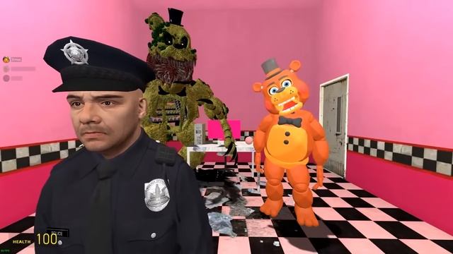 АНИМАТРОНИКИ ПУГАЮТ ОХРАННИКА FNAF COOP СТРИМ Garry's Mod смотреть онлайн