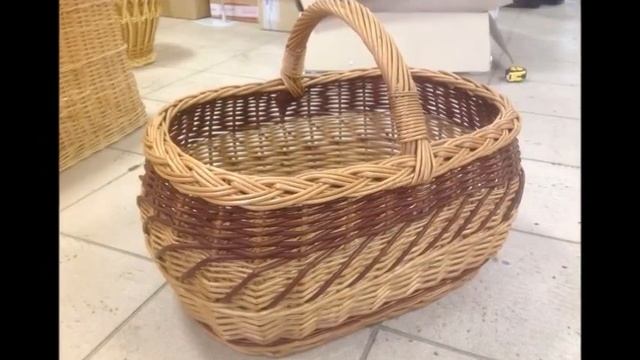 Очаровательные корзины из лозы. Корзины из лозы для модниц смотреть онлайн